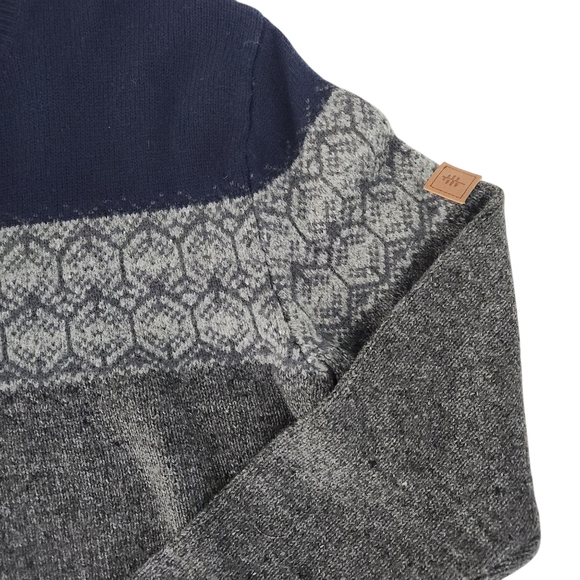 Royal Robbins Wool Blend Nordic Sweater L Gray - Picture 5 of 13